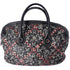 CHANEL Coco Travel Line Tote Bag Black White Red PVC Leather